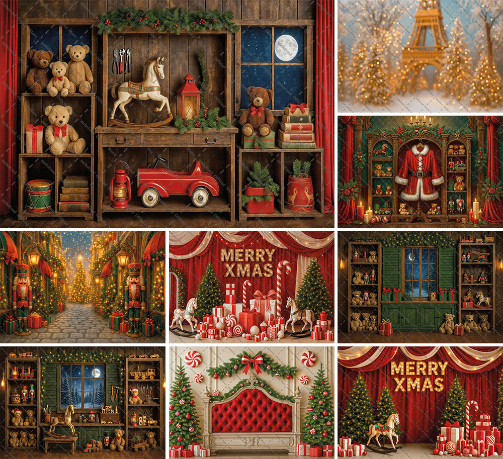 Toys Background For Kids - Mehofond Sfondo fotografico Natale Vintage Laboratorio
