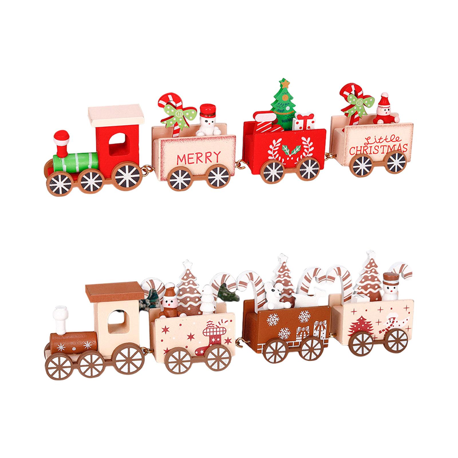 Top Kids Xmas Toys - Treno in legno Ornamento natalizio Ornamento