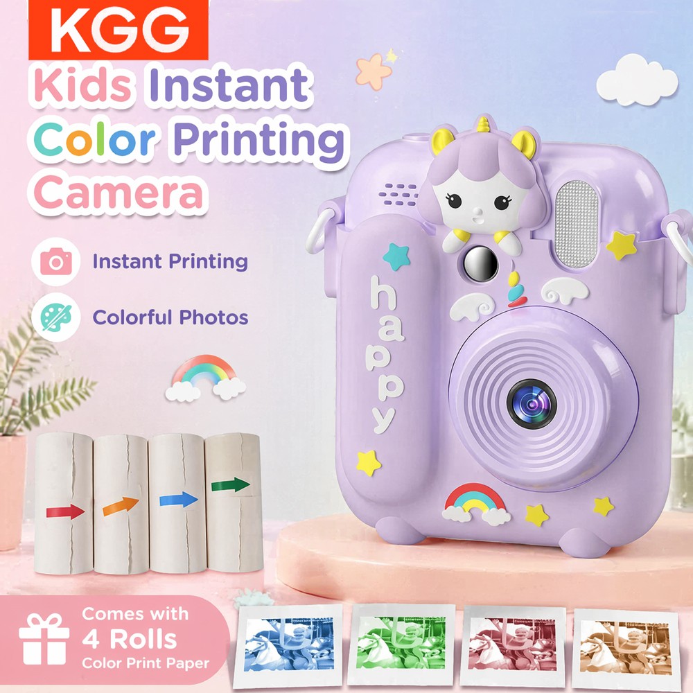 Top Kids Xmas Toys - Fotocamera Istantanea per Bambini con Schermo