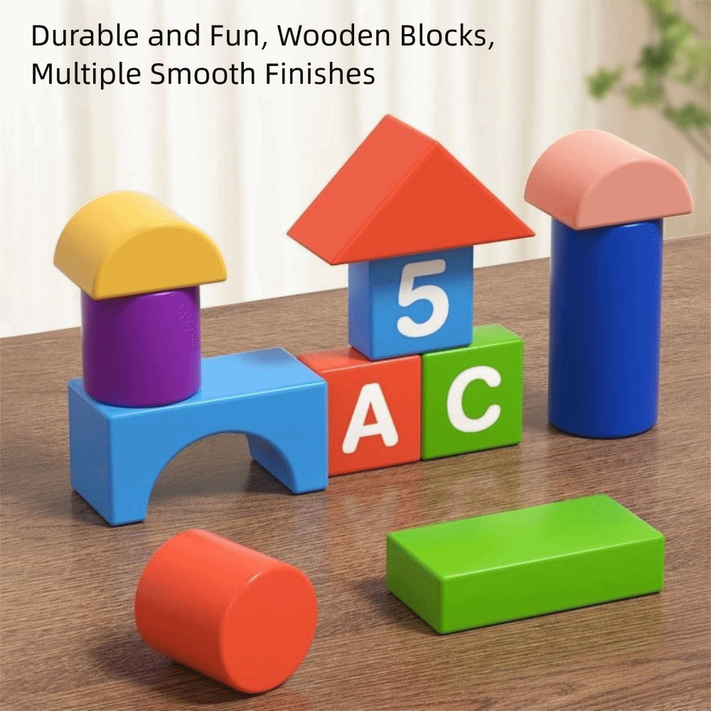 Wooden Blocks Stacking - Blocchi di costruzione in legno per