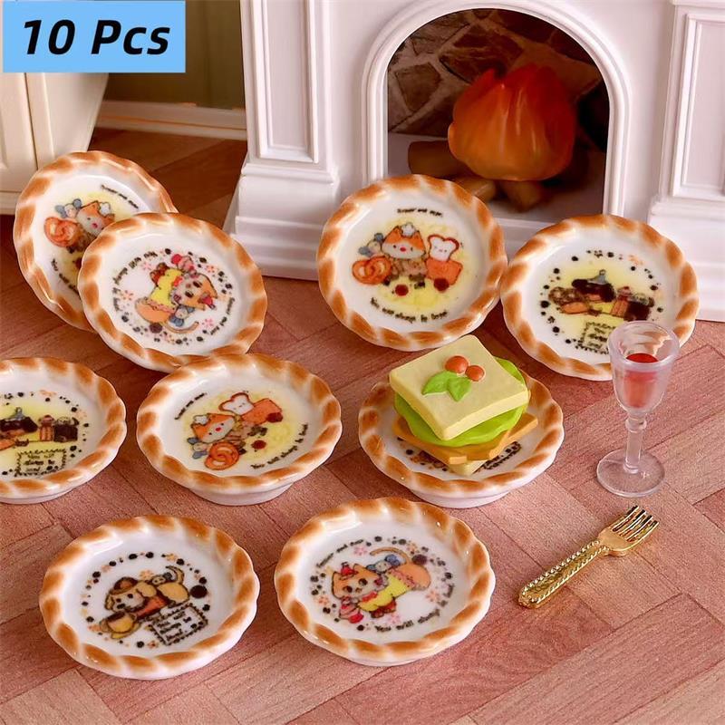 Kids Toys Home - 10 pz/set casa delle bambole in