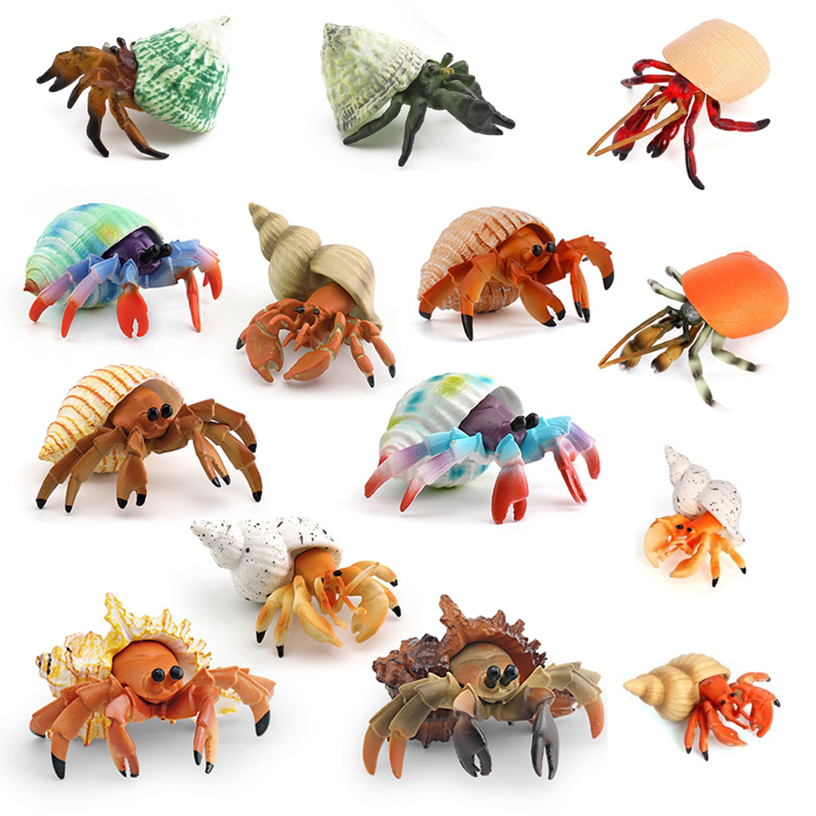 Kids Toys 3 Year Old - Figurina Realistica di Granchio Eremita, Modello