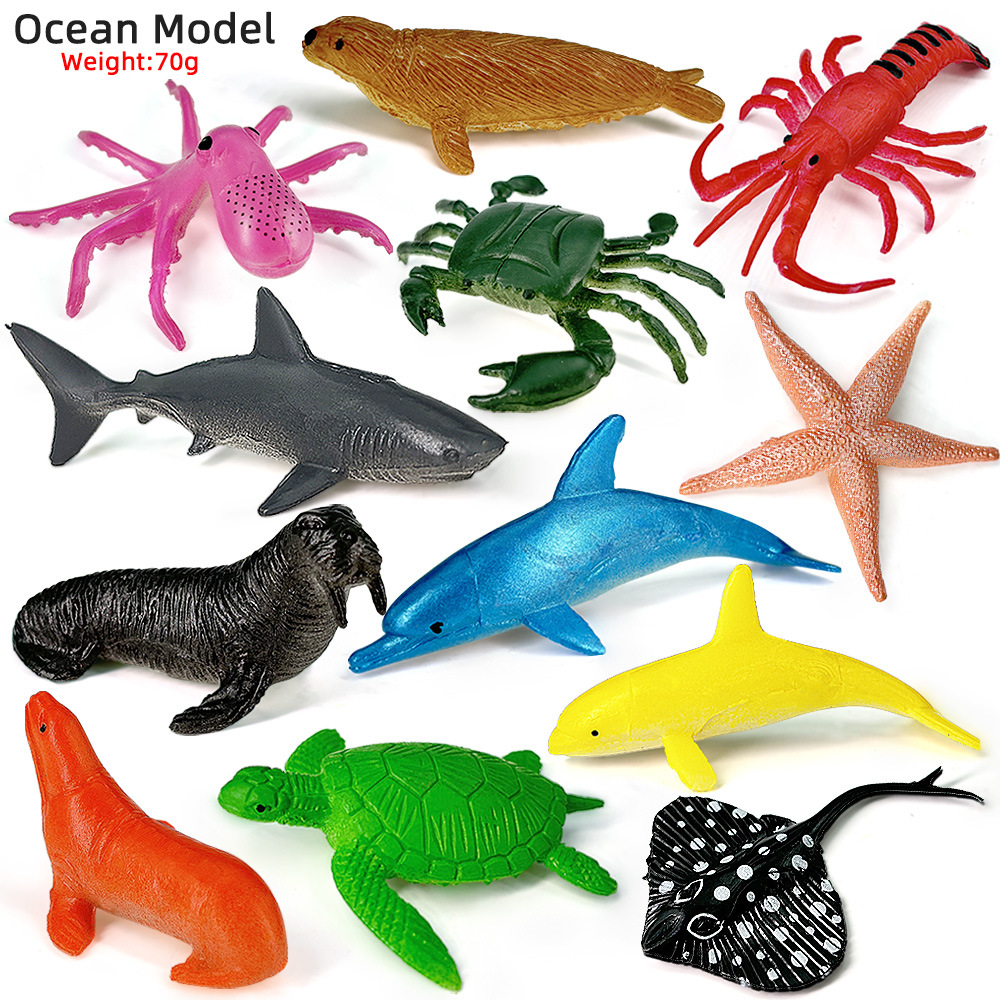 Kids Toys 3 Year Old - 12 pezzi oceano vita marina set