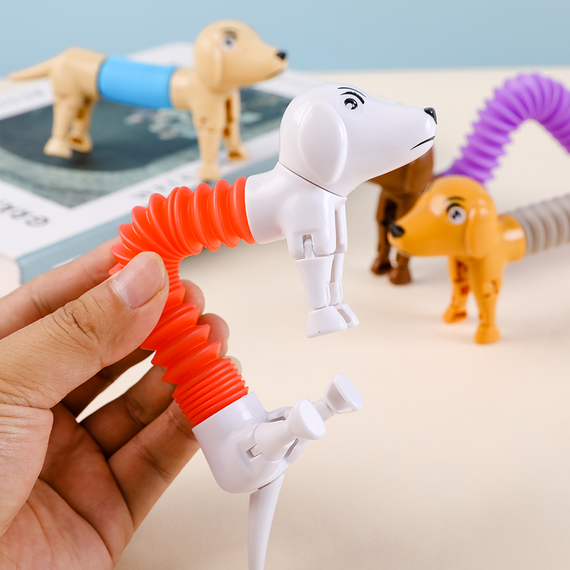 Kids Toys Dog - Novità Spring Dog Pop Tubes giocattolo