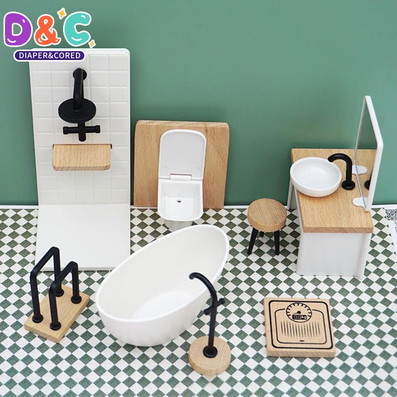 Dollhouse Furniture Set - 1:6/1:12 Casa delle bambole in miniatura