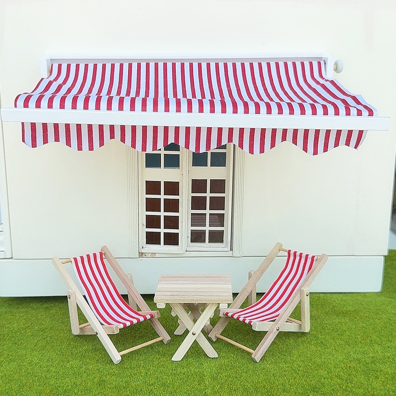 Kids Toys Home - 1/12 Casa delle bambole Simulazione Tenda