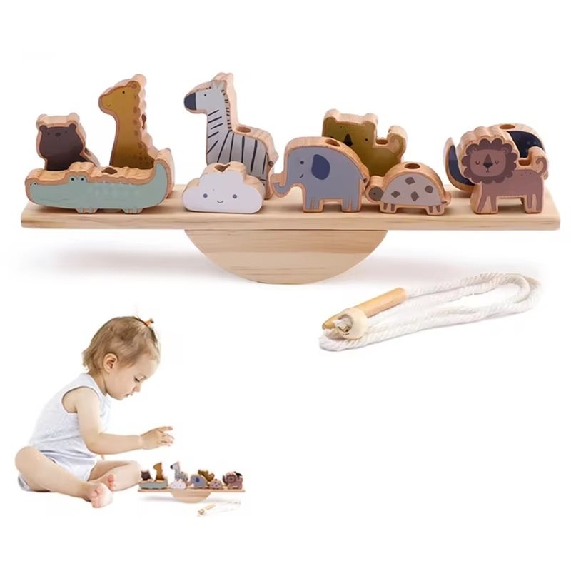 ABUM - Blocchi educativi per l - Wooden Blocks Stacking recensione e prezzo