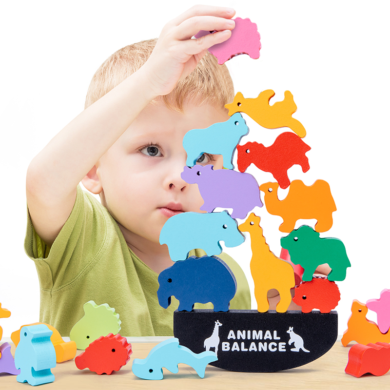 Gioco Educativo Montessori in  - Wooden Blocks Stacking recensione e prezzo