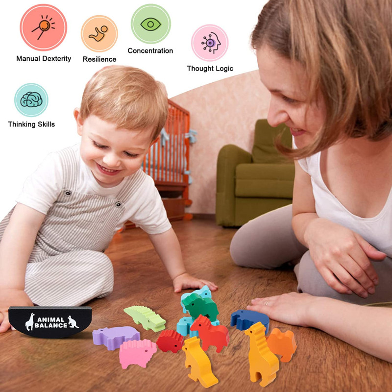Nuovi bambini Montessori blocc - Wooden Blocks Stacking recensione e prezzo