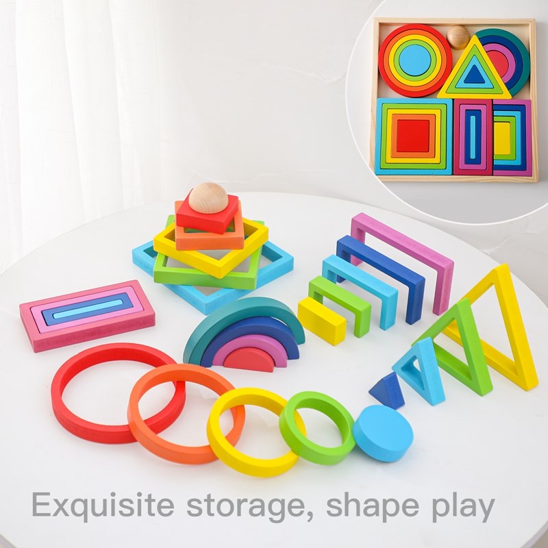 Giocattoli a blocchi di legno  - Wooden Blocks Stacking recensione e prezzo