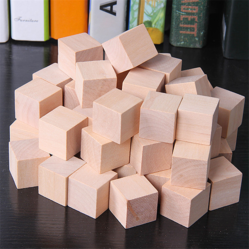 30 Pezzi/Lotto Cubi di Legno C - Wooden Blocks Stacking recensione e prezzo