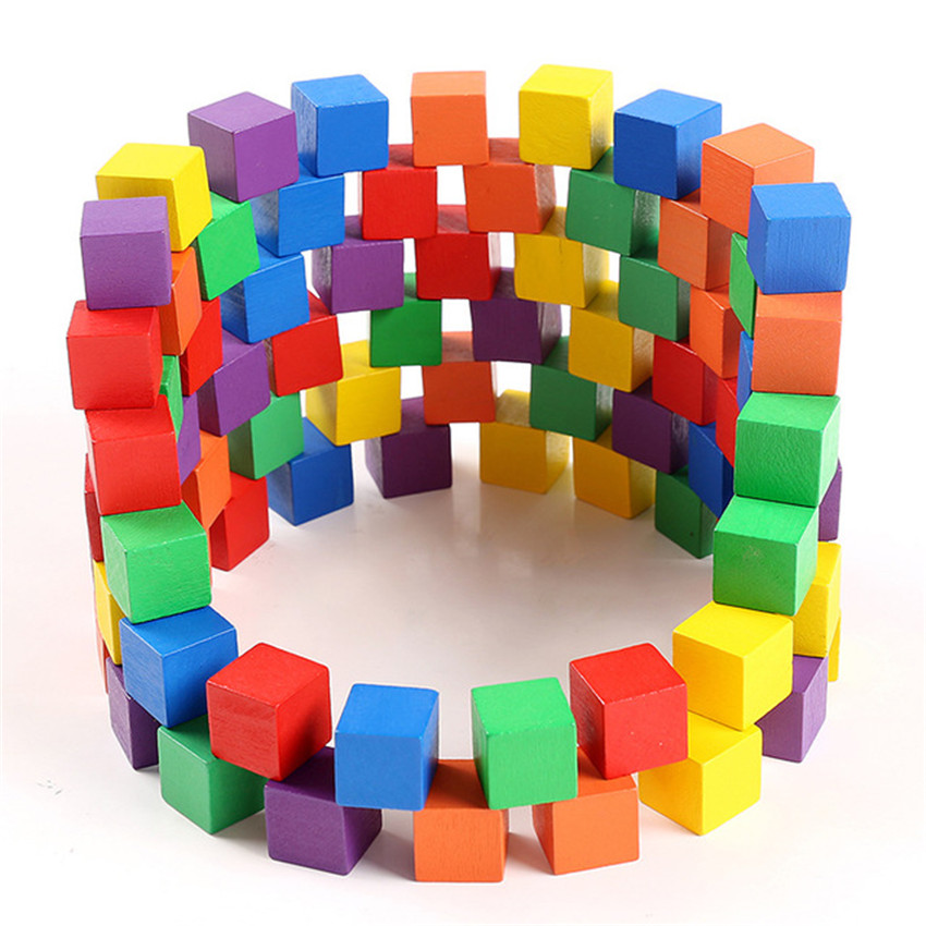 30 Pezzi/Lotto Cubi di Legno C - Wooden Blocks Stacking recensione e prezzo