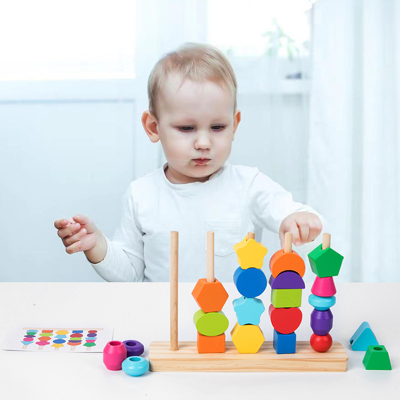 Set di giocattoli per sequenza - Wooden Blocks Stacking recensione e prezzo