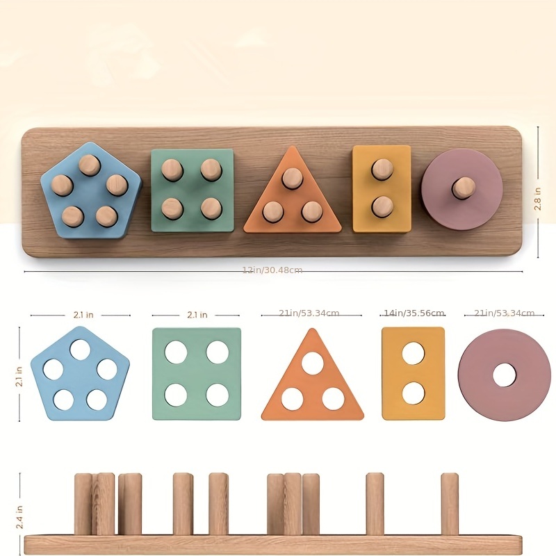 Giocattoli Montessori per 18+  - Wooden Blocks Stacking recensione e prezzo