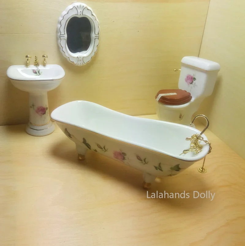 4 pezzi/set mini set da bagno  - Dollhouse Furniture Set recensione e prezzo