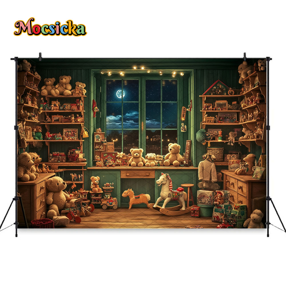 Mocsicka Natale Notte Finestra - Toys Background For Kids recensione e prezzo