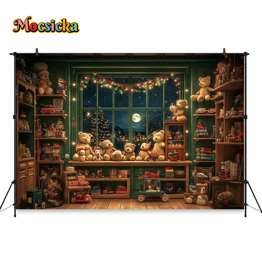 Mocsicka Natale Notte Finestra - Toys Background For Kids recensione e prezzo