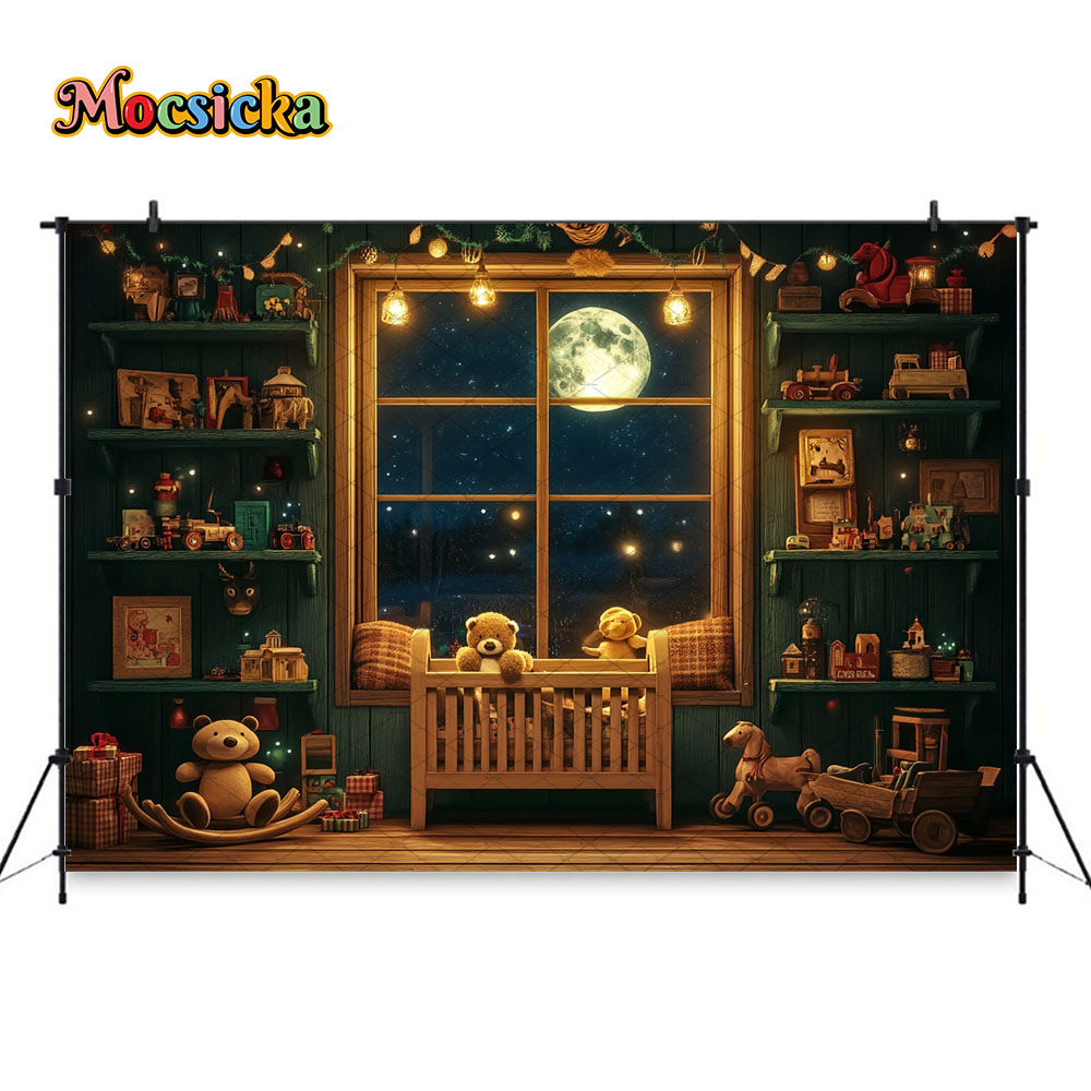 Mocsicka Natale Notte Finestra - Toys Background For Kids recensione e prezzo